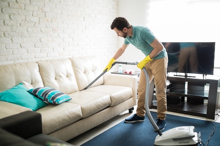 DIY Steps for sofa cleaning