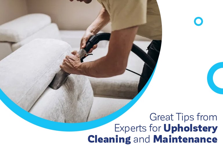 Expert tips for upholstery cleaning and maintenance